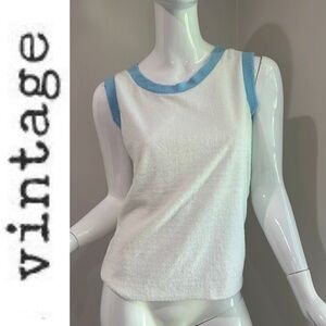 NWT True Vintage Tennis Terry Cloth Top Retro Sport